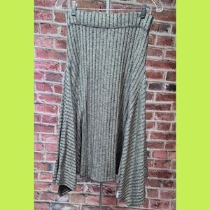 GAP Ribbed Knit Midi Skirt – Women’s Size Small – Heather Gray Handkerchief Hem